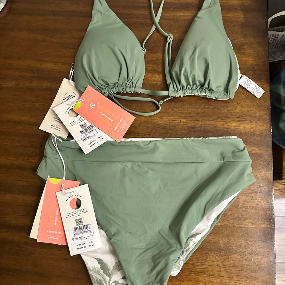 Maaji Sage Green Bikini Set
